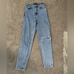 Missiguided high rise mom jeans 0 long